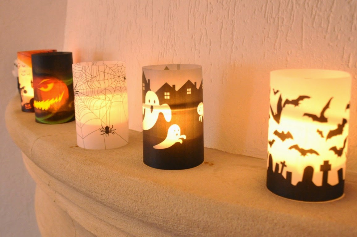 Lot De 8 Photophores Décoratifs De Table Halloween, Couvre